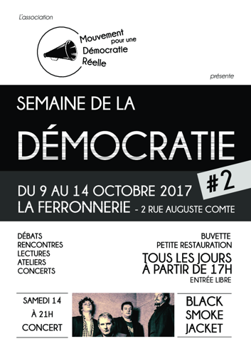 Affiche de la semaine de la Démocratie Octobre 2017