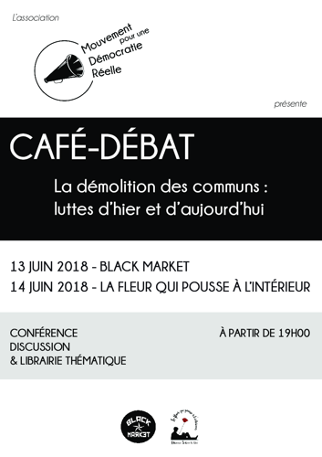 Café débat - La démolition des communs : luttes d’hier et d’aujourd’hui